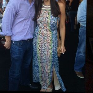 Charlie Jade beaded collar Maxi Dress